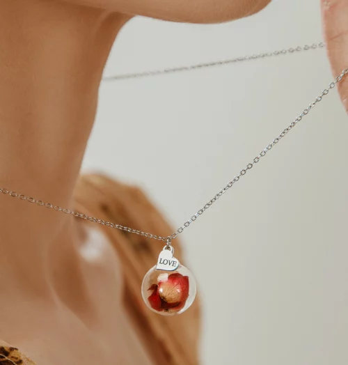Collana dell’amore e dell’amicizia “Rosa” - immagine 2