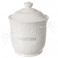 Biscottiera in ceramica linea Mia - H.20x15 cm - Coccole di casa