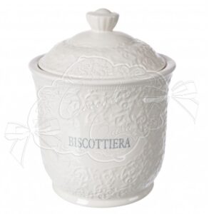 Biscottiera in ceramica linea Mia – H.20×15 cm – Coccole di casa