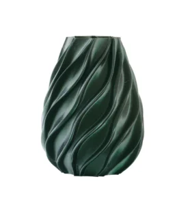 Melaverde Vaso Twist Verde Glitter 21CM – 26CM