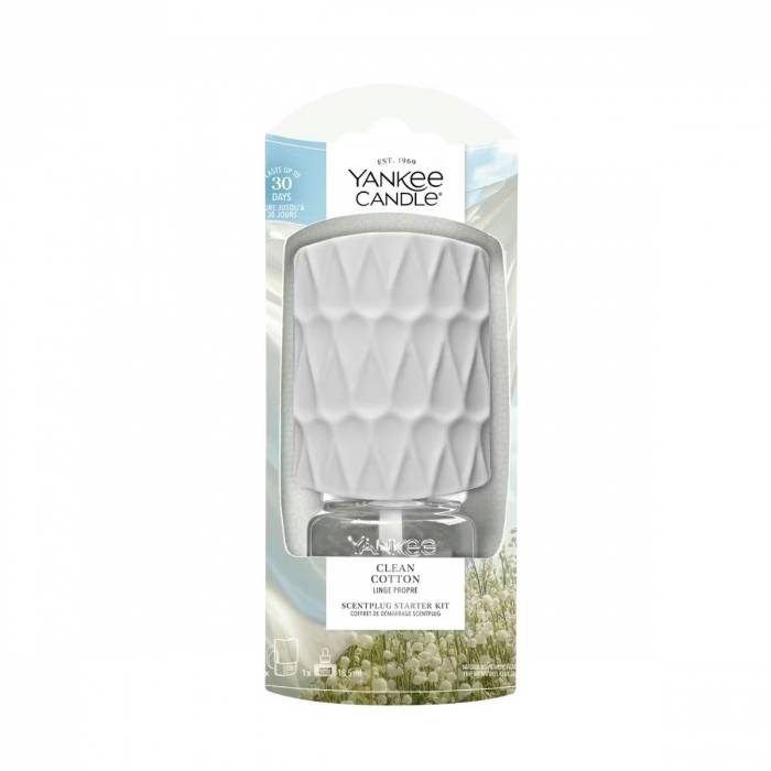 Yankee Candle Kit Scent Plug Clean Cotton