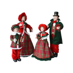 CORO FAMILY NATALE ABITI VARIANTE ROSSO E TARTAN