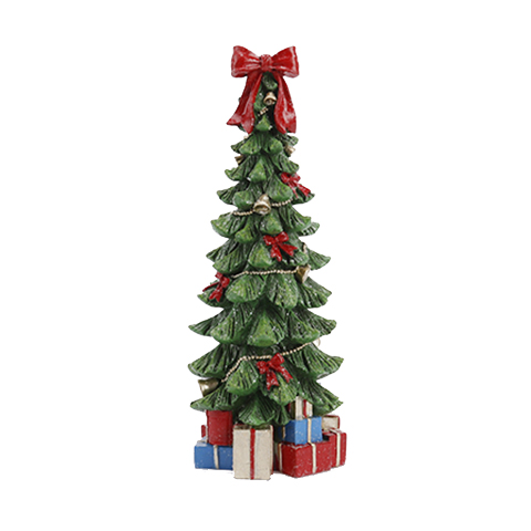 ALBERO NATALE CON DONI IN POLIRESINA ALTEZZA CM. 29,5