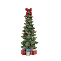 ALBERO NATALE CON DONI IN POLIRESINA ALTEZZA CM. 39,5